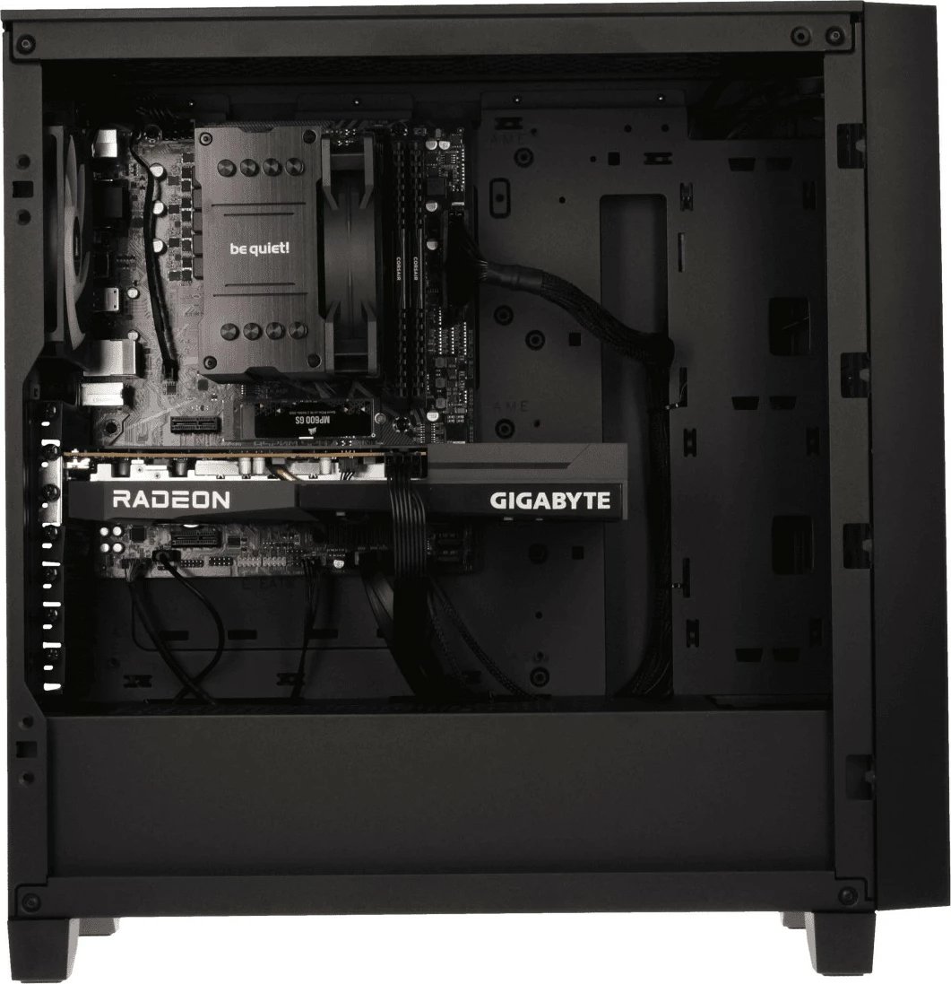 Kasë OPTIMUS E-Sport GA520T-CR2, Ryzen 5 5600X, 16 GB RAM, 1 TB SSD, Radeon RX 7600, e zezë