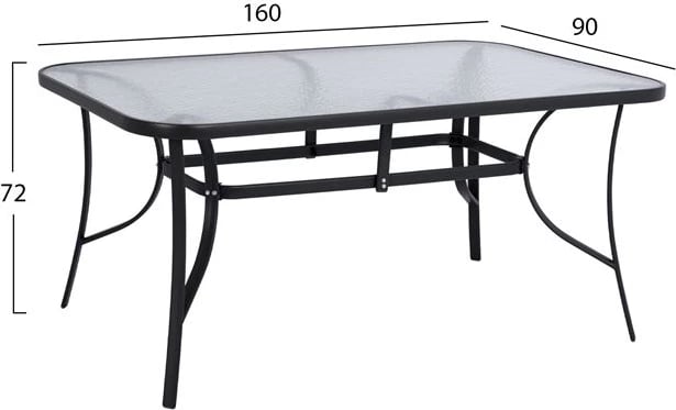 Set kopshti tavolinë & karrige Endika FH10564.01, 7 pjesë, hiri