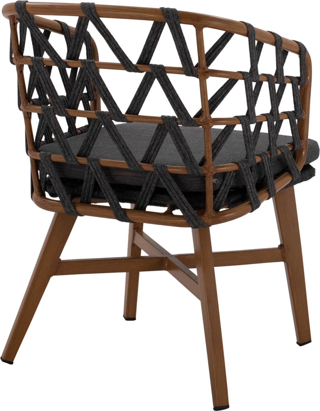 Karrige alumini RICKO FH5782.11 me rripa të gjerë gri 57x61x79 cm