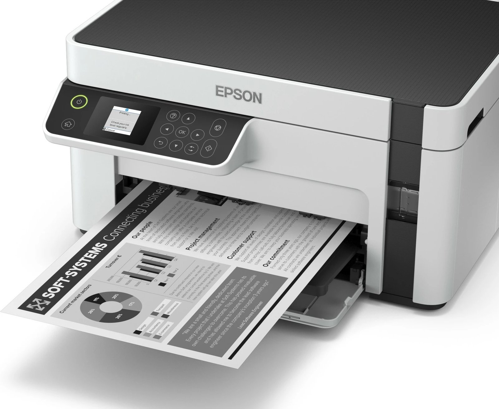Printer multifunksional Epson EcoTank ET-M2120, A4, mono, Wi-Fi, tank boje