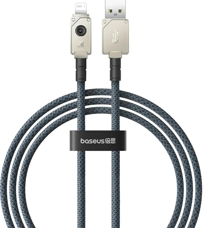 Kabllo USB Baseus Unbreakable, 1 m, 5V-2.4A, Bardhë