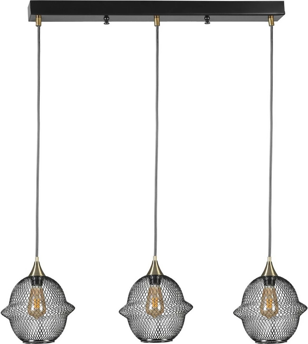 Llambë tavani Opviq Merkür, 3-sh, e zezë