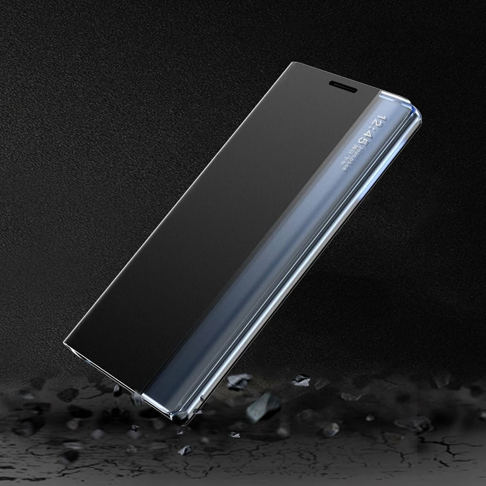Mbështjellës Hurtel për Samsung Galaxy A03s, me kapak dhe qëndresë, i zi