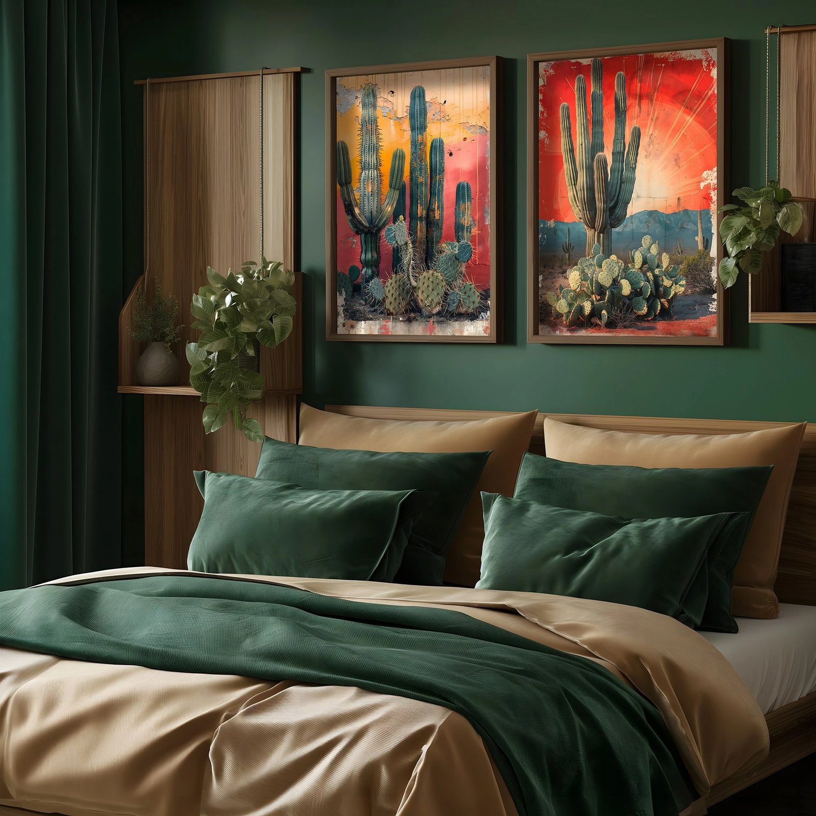 Pikturë dekorative me kornizë MDF (2 copë), Wallity, HUM114