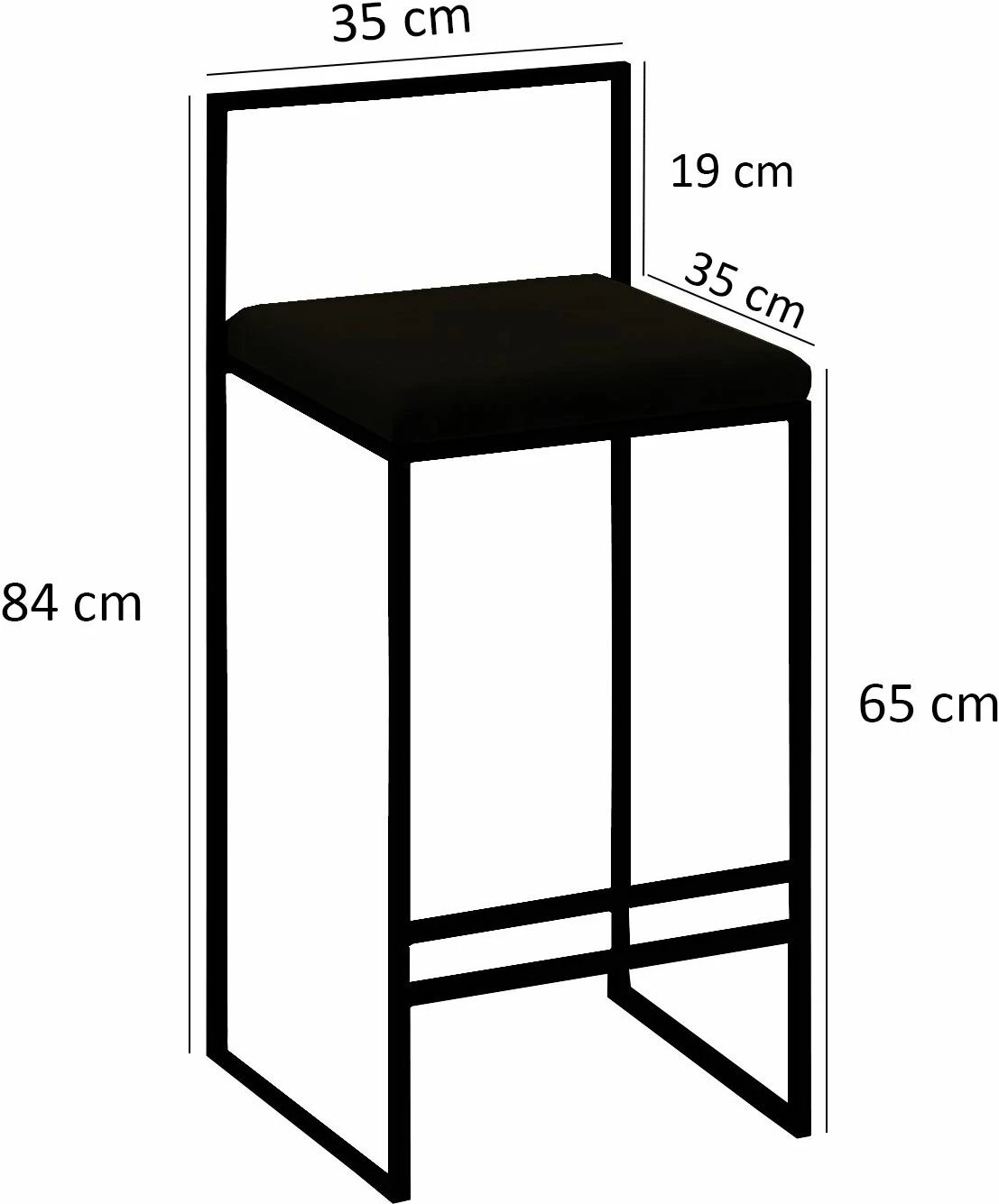 Karrige për bar, metalike, ngjyrë fume, Skye Decor