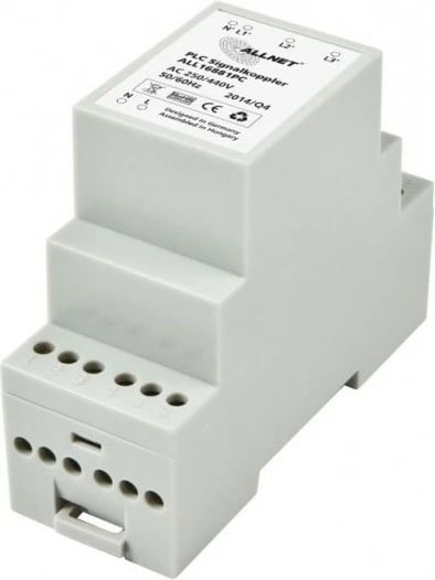 Adapter Powerline ALLNET ALL16881PC, 250 V, 60 Hz, Bardhë