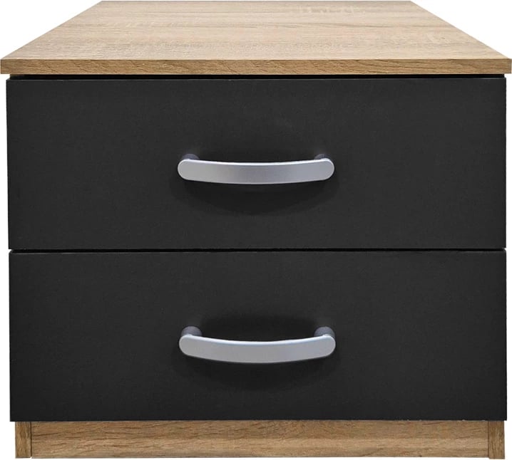 Komodinë Athos, sonoma-antracit, 48x40x41.5cm