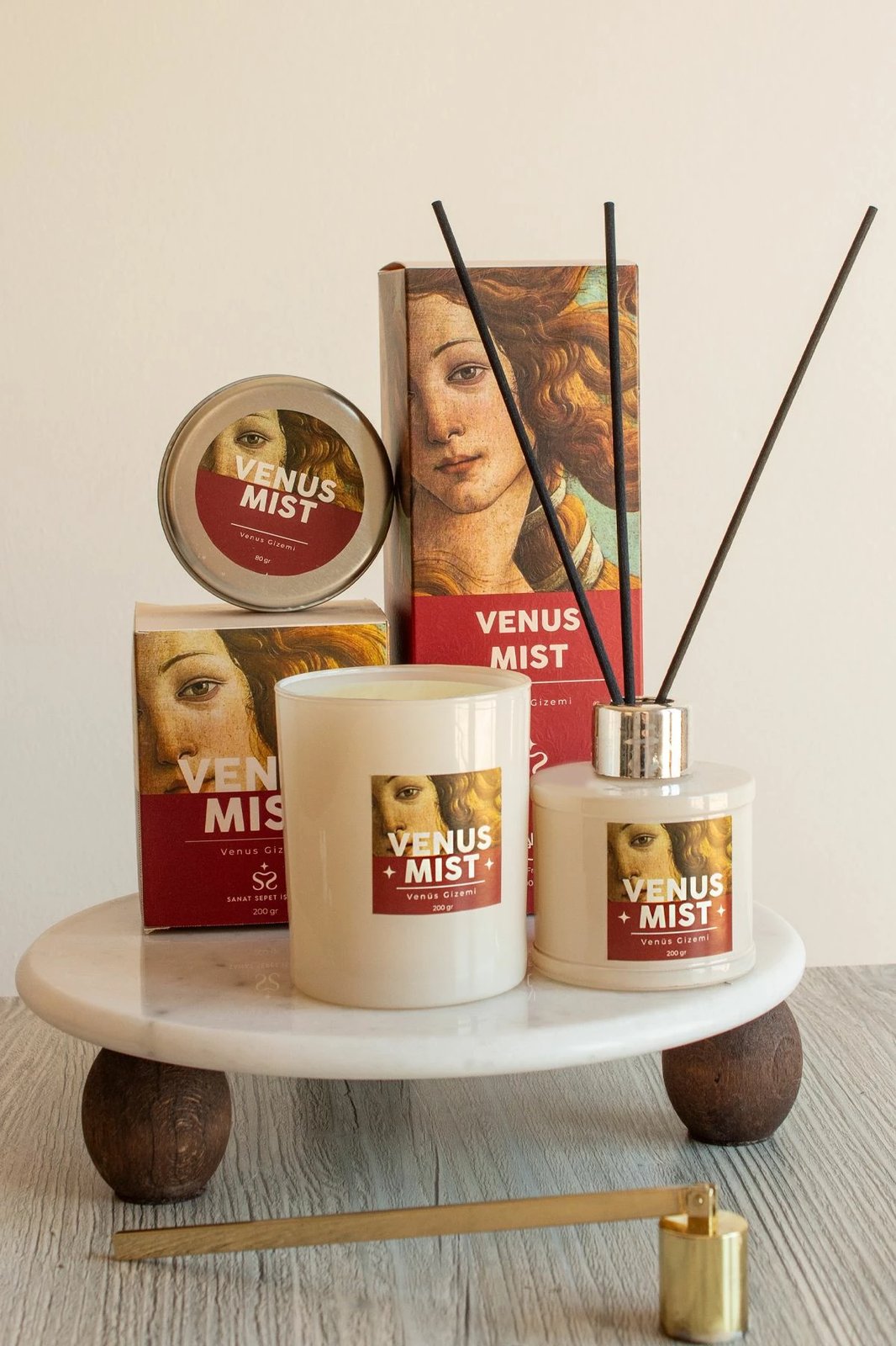 Set qirinjsh (3 copë), Evila Originals, Venus Mist