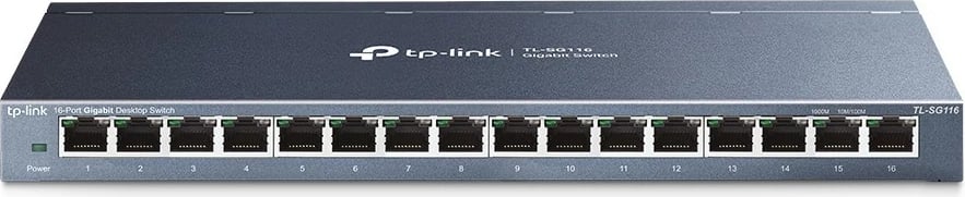Switch TP-LINK TL-SG116, 16 porta Gigabit, Desktop, Gri