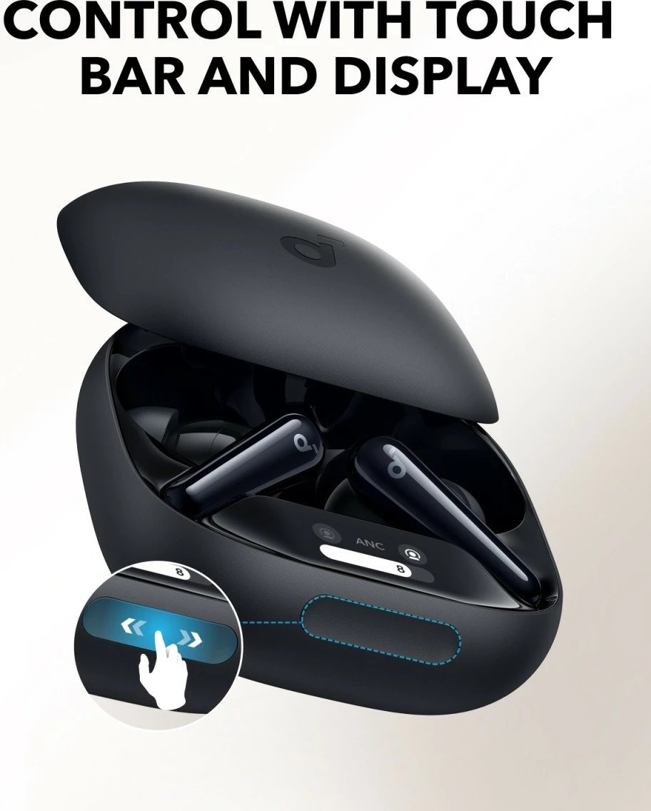 Kufje pa tela Anker Soundcore Liberty 4 PRO, Bluetooth, ANC, të zeza