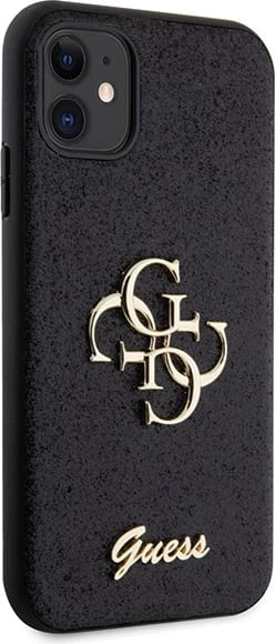 Mbështjellës Guess GUHCN61HG4SGK për iPhone 11/XR, Glitter Script Big 4G, i zi Mbështjellës Guess GUHCN61HG4SGK për iPhone 11/XR, Glitter Script Big 4G, i zi