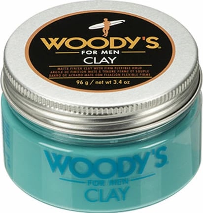Paste për stilim flokësh për burra Woody’s Clay Hair Putty 96g