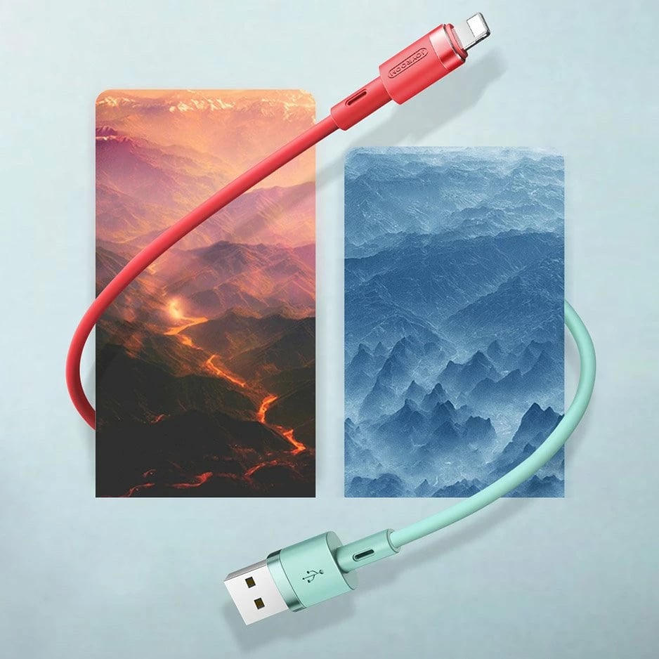 Kabllo Joyroom S-1224N2, USB-A në Lightning, 1.2m, e bardhë
