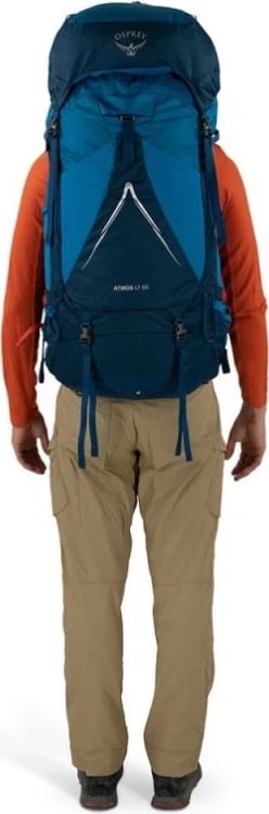 Çantë shpine për trekking Osprey Atmos AG LT 65, blu deti L/XL