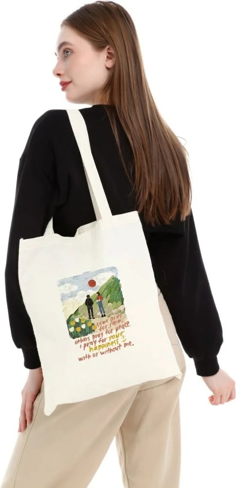 Torbë Tote Zoozie Bags, krem, 0374