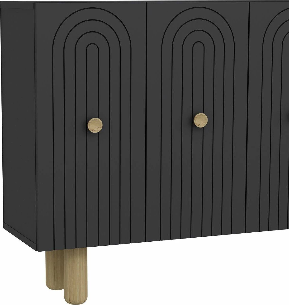 Konsolë moderne, ngjyrë antracit, Skye Decor, KM120