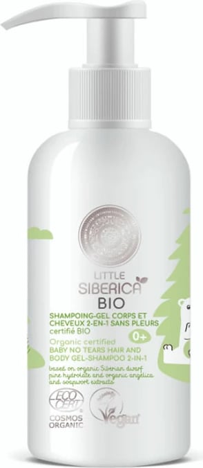 Shampon dhe xhel trupi për fëmijë Natura Siberica Organic Certified Baby No Tears Hair And Body Gel Shampoo 2in1, 250ml