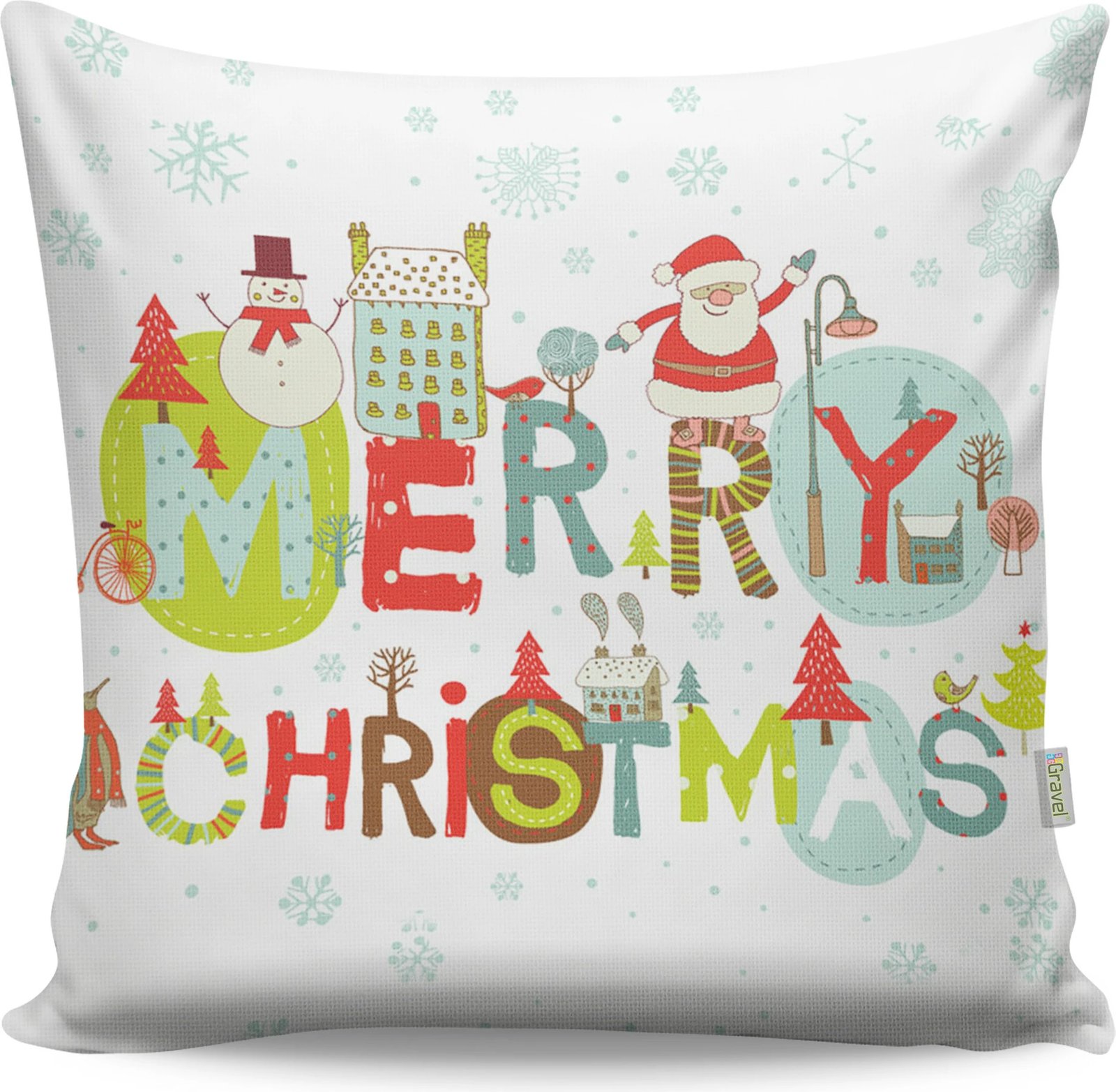 Jastëk dekorativ, shumëngjyrësh, Evila Originals, A12977, 43x43cm