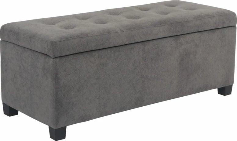 Stool me hapësirë për ruajtje, ngjyrë gri, 102x42x40