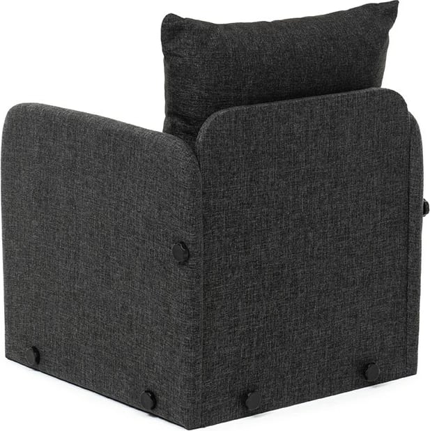 Krevat-karrige një vendës, Saga Single, ngjyrë gri e errët