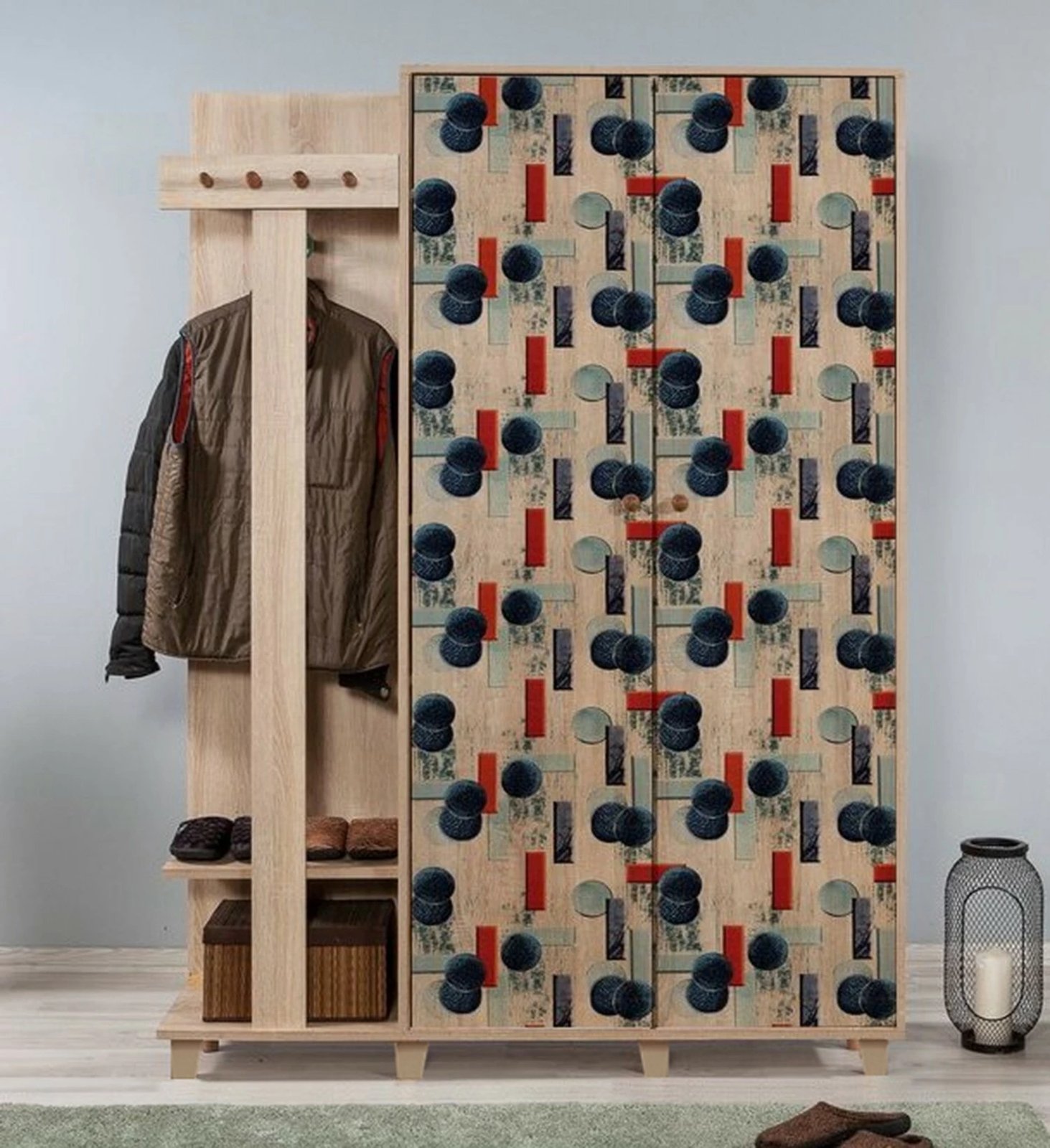 Stendë për korridor, ngjyrë lisi Sonoma, Garmanto 135-520