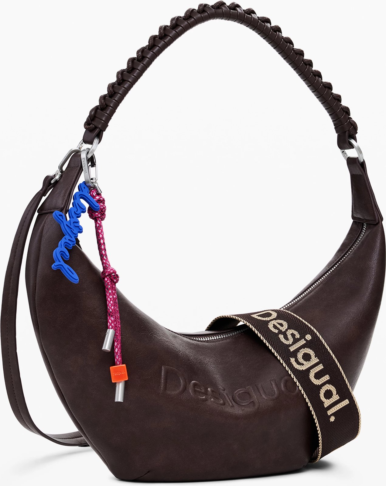 Çantë Desigual Half Logo Zante femra, kafe