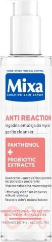 Emulsion pastrues për femra MIXA Anti Reaction Gentle Cleansing kundër skuqjes së lëkurës, 150ml