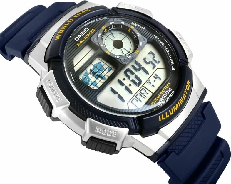 Orë dore për meshkuj Casio, navy blue
