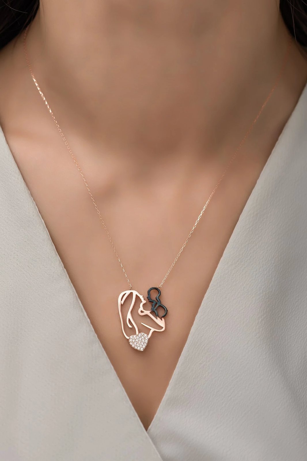 Qafore argjendi Jumeon, NRZ99249, ngjyrë rozë e zezë