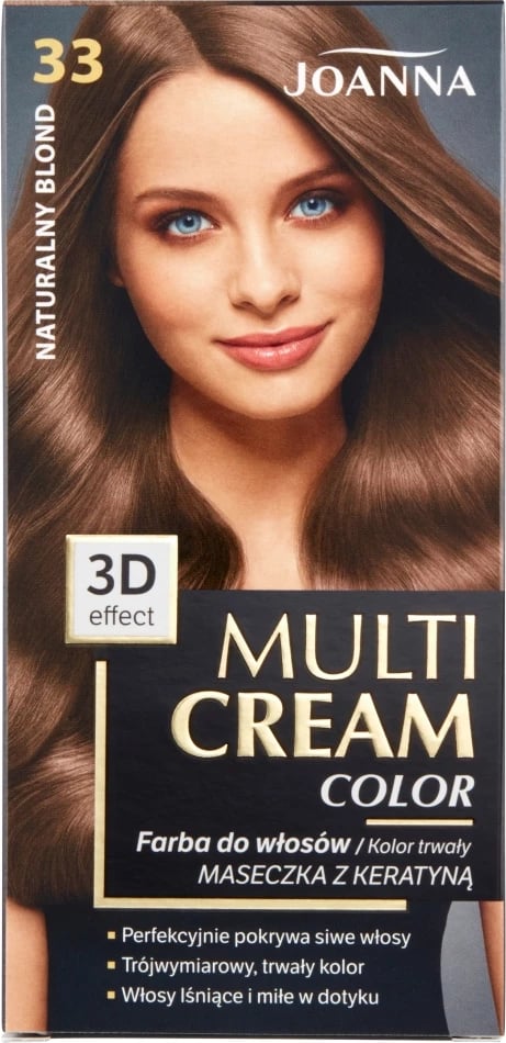 Ngjyrë për flokë Joanna Multi Cream Color 33 Natyral Blond për femra 1 copë