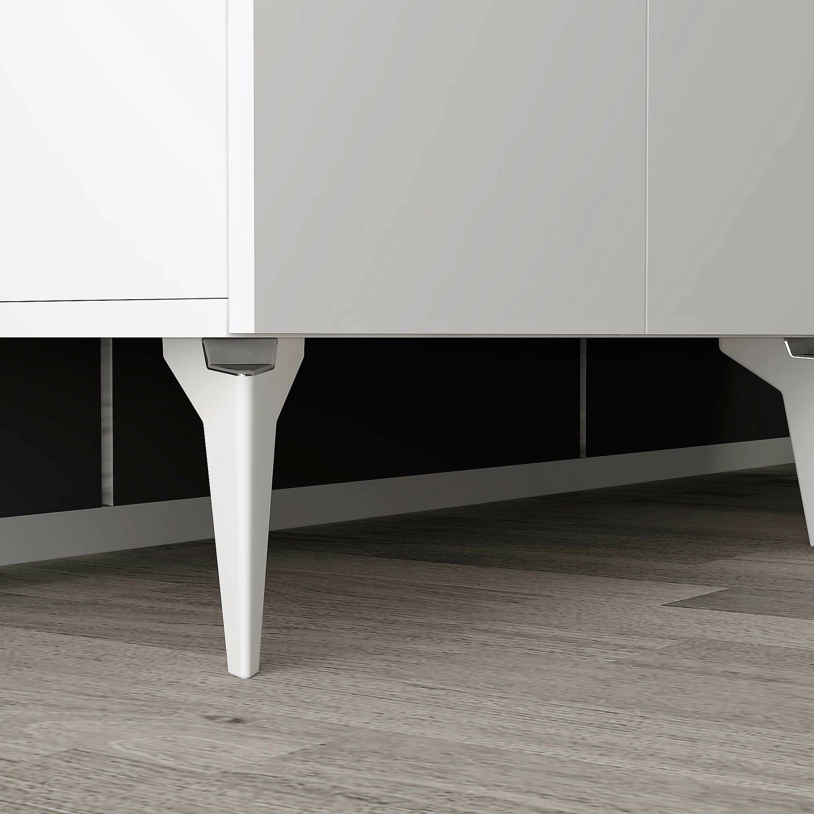 Konsolë Hanah Home, Iris, e bardhë, argjend