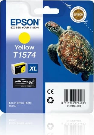 Toner Epson Turtle T1574, High (XL) Yield, 25.9 ml, 2300 faqe, Verdhë