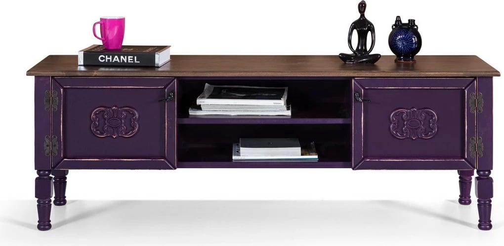 Komodë TV Hanah Home, Ada TV, ngjyrë e purpurt