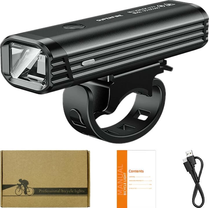 Dritë biçiklete Superfire BL11, LED, 2000 mAh, e zezë