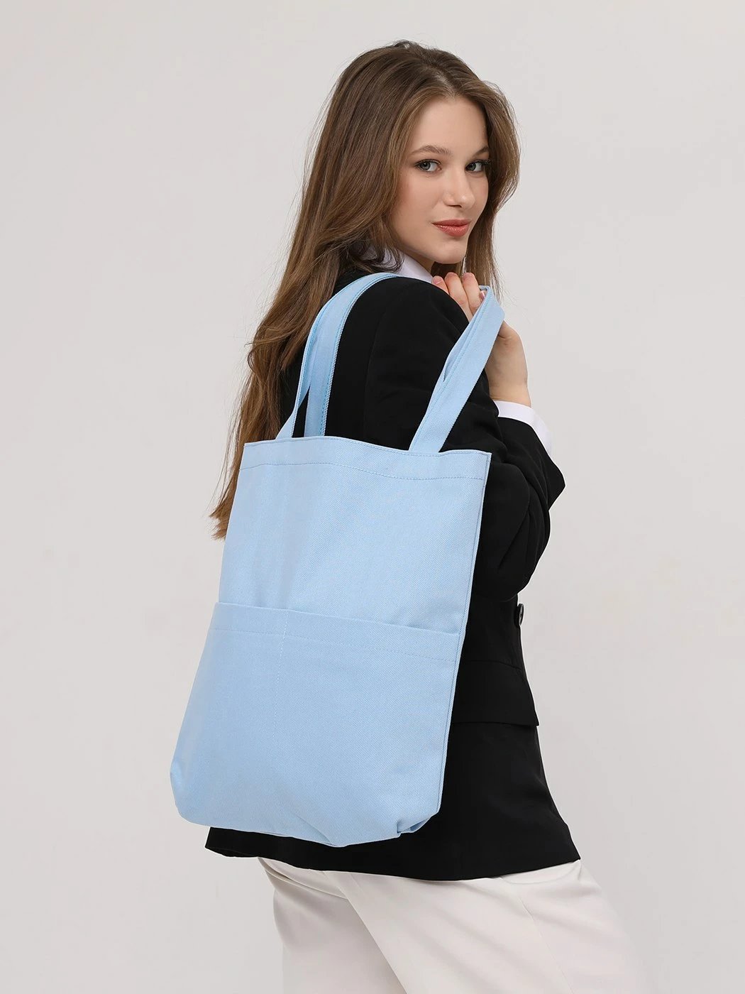 Torbë tote Zoozie Bags, ngjyrë e kaltër, 2069