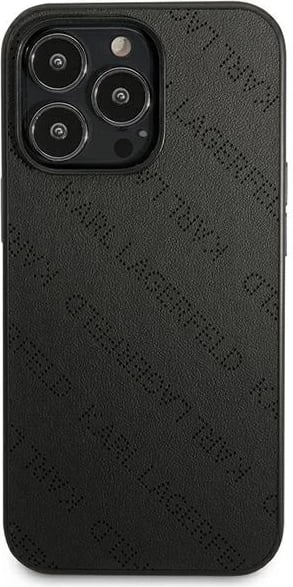 Mbështjellës Karl Lagerfeld Perforated Allover për iPhone 13 Pro Max 6.7", i zi