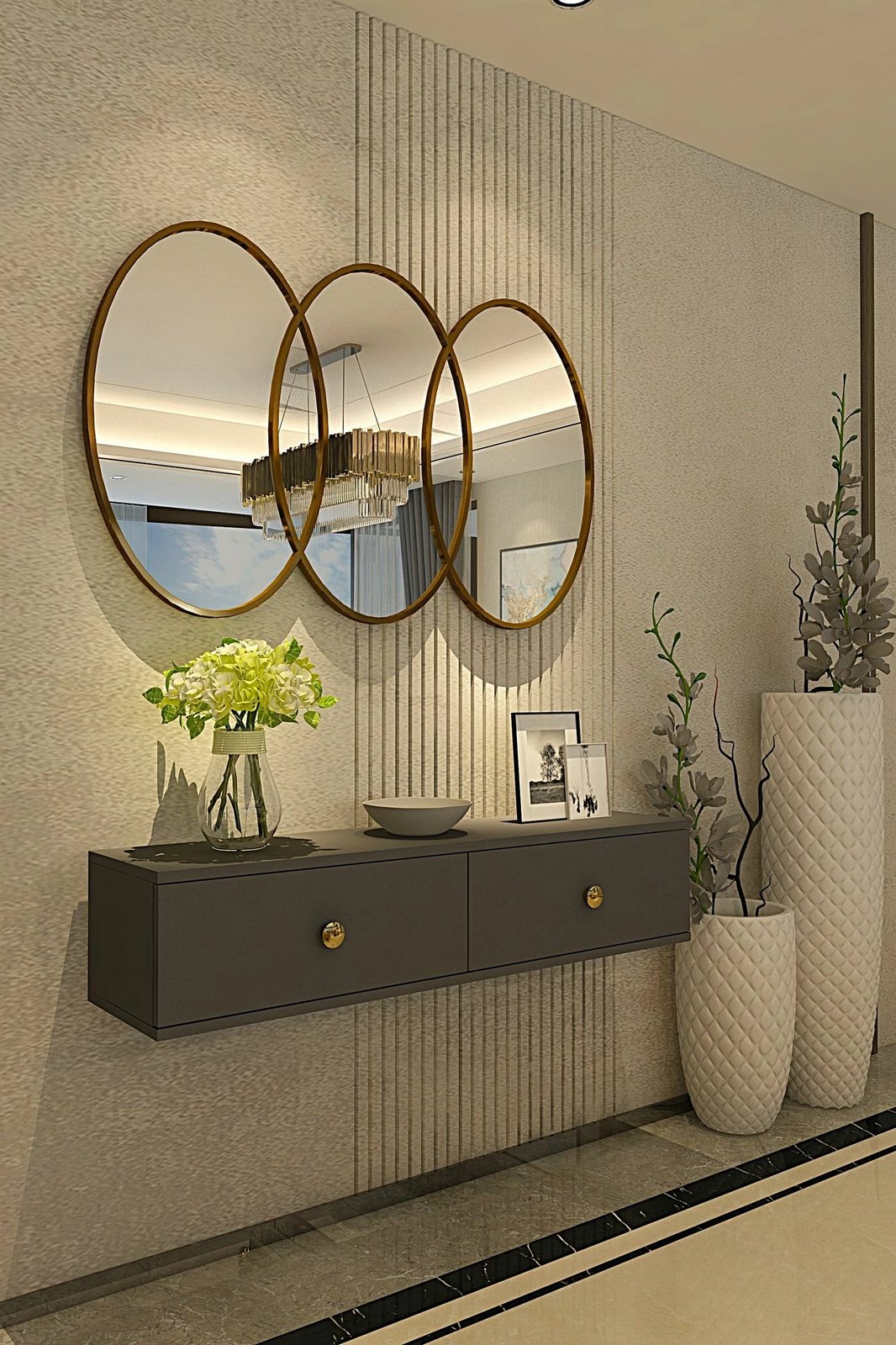 Komodë Zuzu, ngjyrë antracit, Skye Decor, 120cm