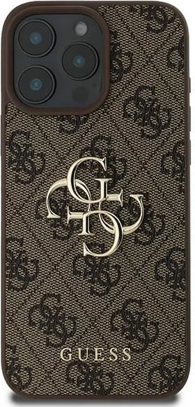 Mbështjellës Guess 4G Big Logo për iPhone 16 Pro, Kafe Mbështjellës Guess 4G Big Logo për iPhone 16 Pro, Kafe
