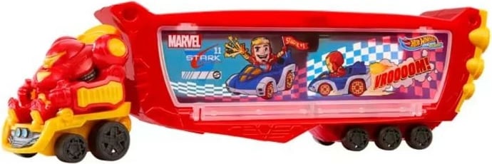 Kamion lodër Hot Wheels Hulkbuster Transporter 32cm, i kuq/verdhe