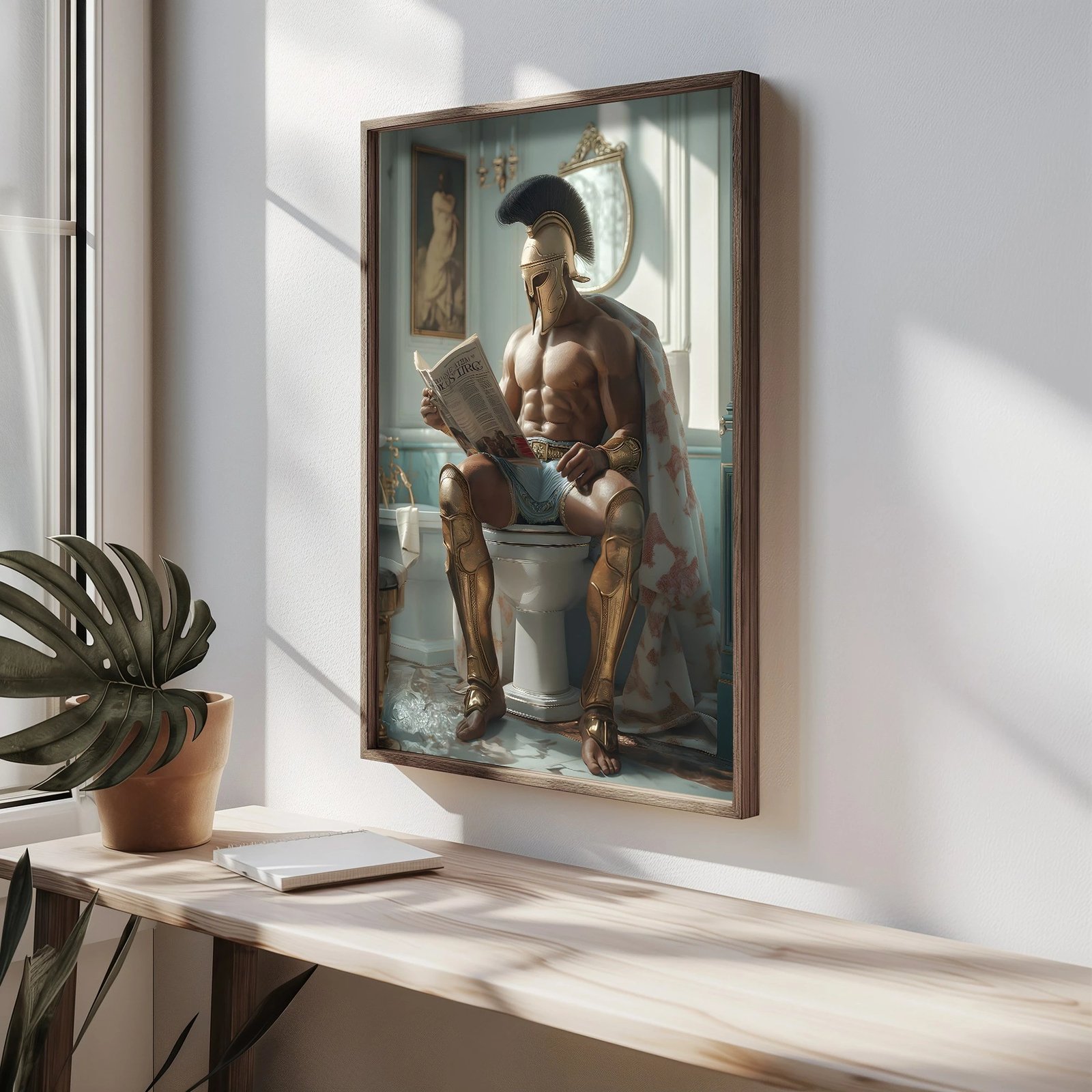 Pikturë dekorative me kornizë MDF, shumëngjyrëshe, HUM068, 50x70x3.5 cm