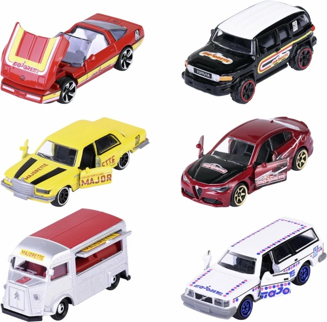 Makina lodër metalike Majorette 60th Anniversary Premium, Simba, 1:64, Mix
