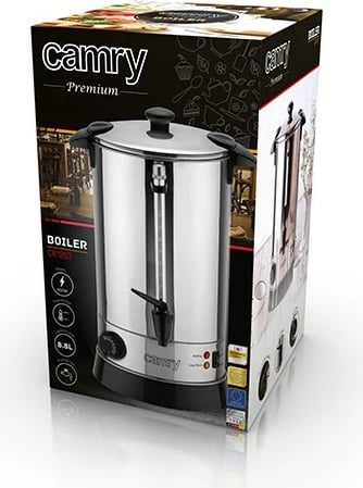 Vluese uji Camry CR 1267, 8.8 L, 980 W, çelik inox, e zezë 