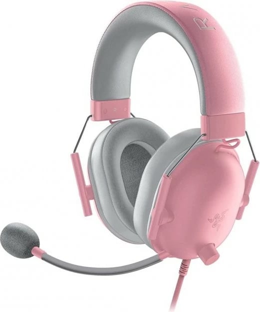Kufje gaming Razer BlackShark V2 X, 7.1 surround, me mikrofon, rozë