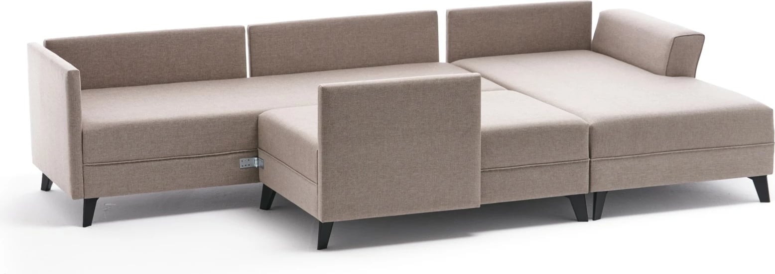 Kënd divan-krevat Eris, ngjyrë krem