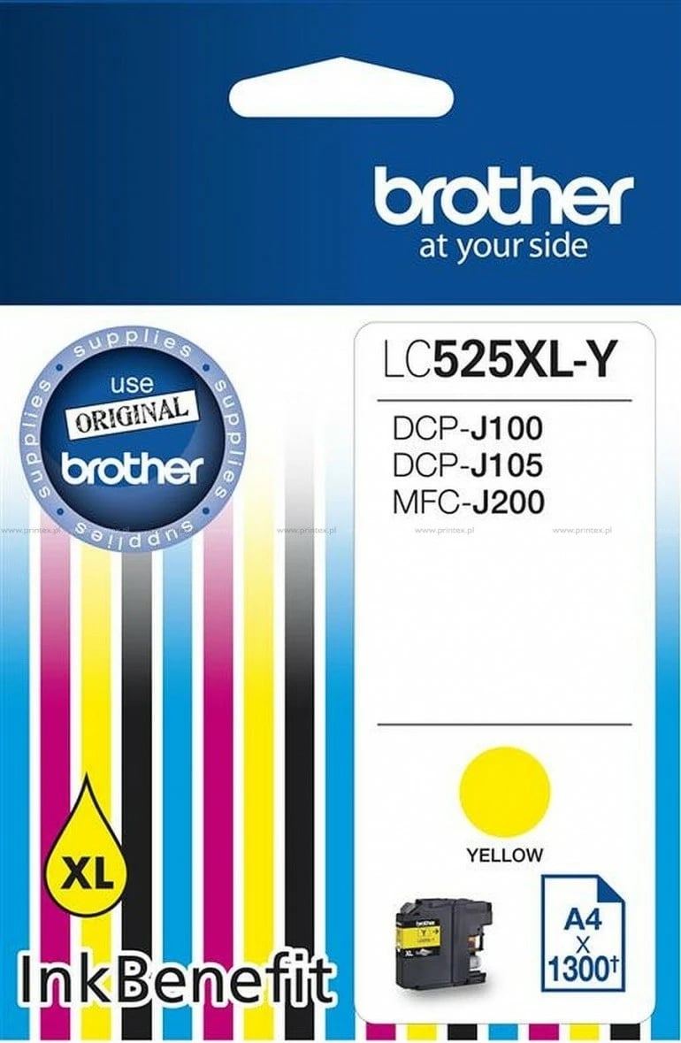 Toner Brother LC525XLY, për DCP-J100/DCP-J105/DCP-J200, e verdhë