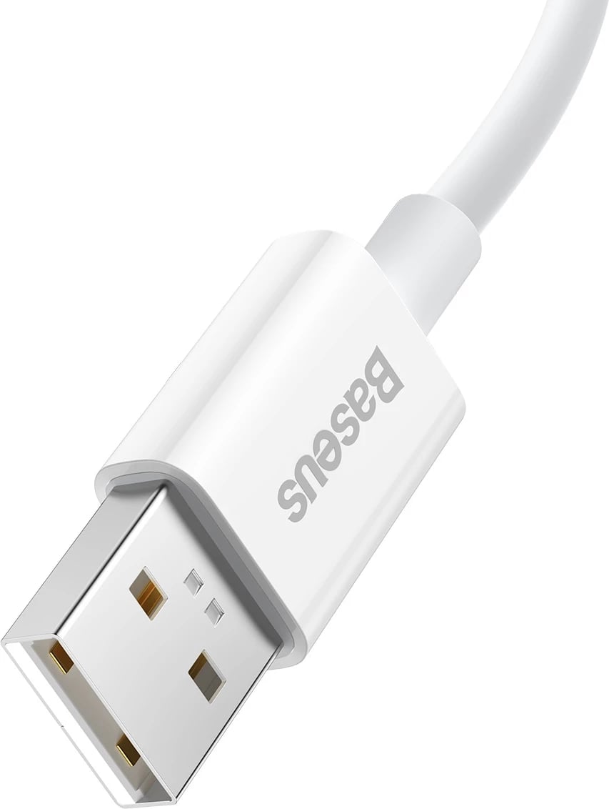 Kabllo Baseus Superior Series SUPERVOOC USB-A në USB-C 65W, 1m, Bardhë Kabllo Baseus Superior Series SUPERVOOC USB-A në USB-C 65W, 1m, Bardhë