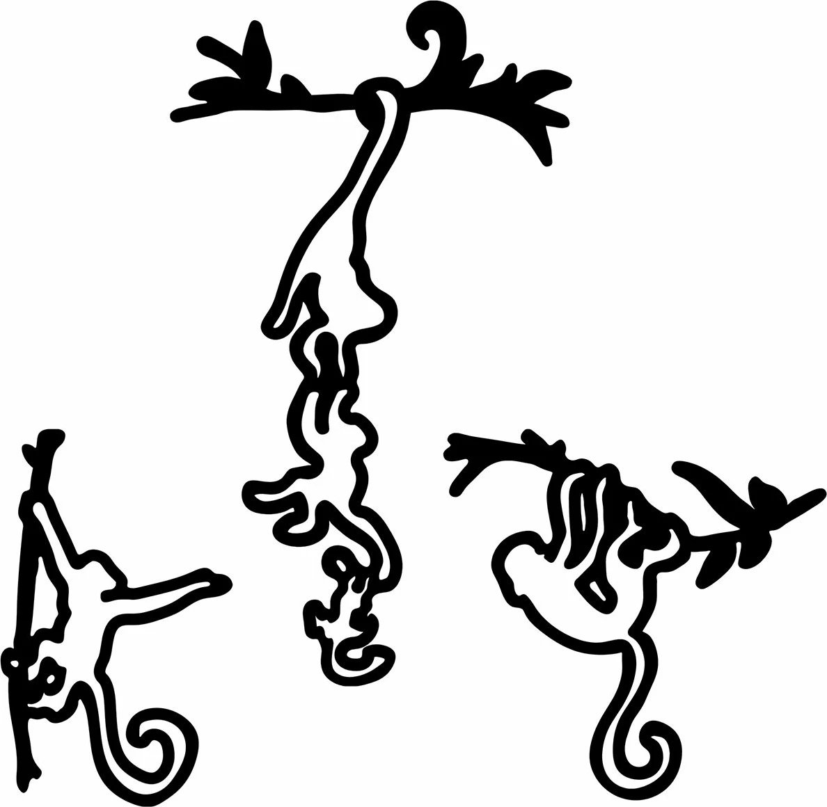 Aksesor dekorativ metalik për mur, majmunë të llastuar, Wallity - 299