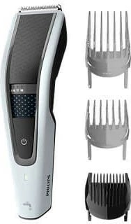 Prerëse flokësh, Philips HC5610/15, 28 pozicione 0.5–28 mm, 75 min pa kabllo, tehe çelik inox vetë-mprehuese, e larshme, me 3 krehësa, zi/bardhë Prerëse flokësh, Philips HC5610/15, 28 pozicione 0.5–28 mm, 75 min pa kabllo, tehe çelik inox vetë-mprehuese, e larshme, me 3 krehësa, zi/bardhë