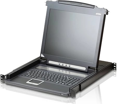 Konsolë KVM ATEN CL1000M, 17", me tastierë dhe touchpad, e zezë