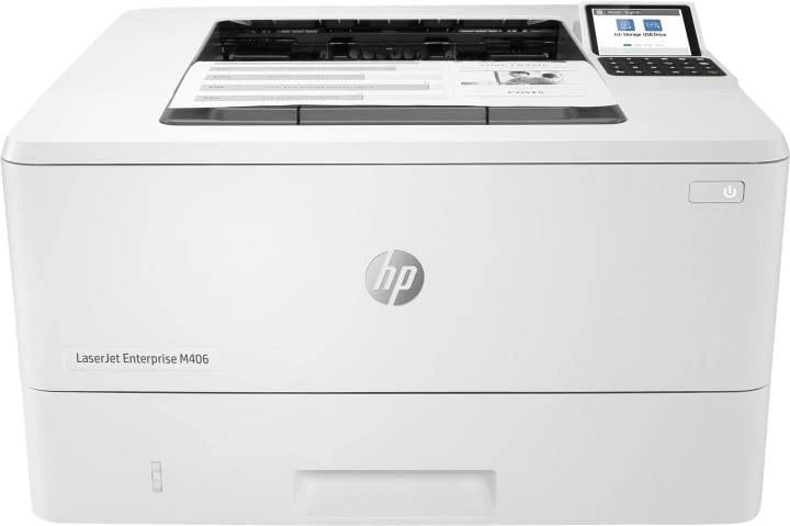 Printer laser, HP, LaserJet Enterprise M406dn 3PZ15A#B19, A4, 38-40 ppm, 1200 dpi, monokrom, duplex, rrjet, e bardhë